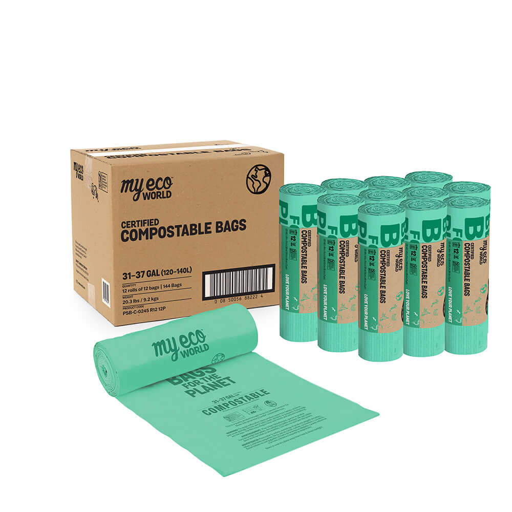 MyEcoWorld® 33Gal Compostable Yard Bags