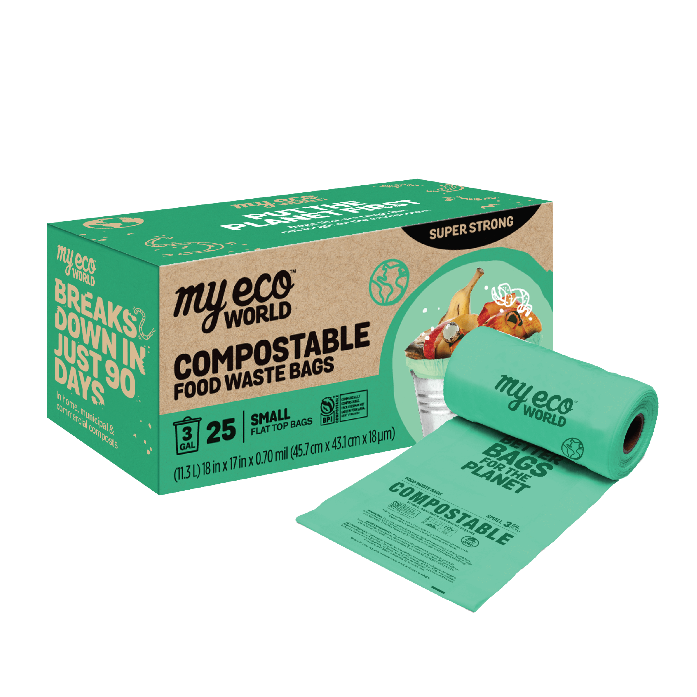 MyEcoWorld 3-Gal Food Waste Bin Liners