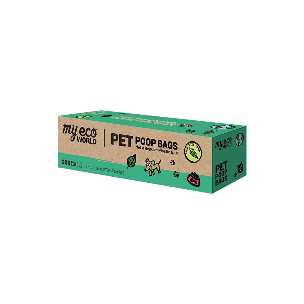 MyEcoWorld 200 count box Pet Waste Bags